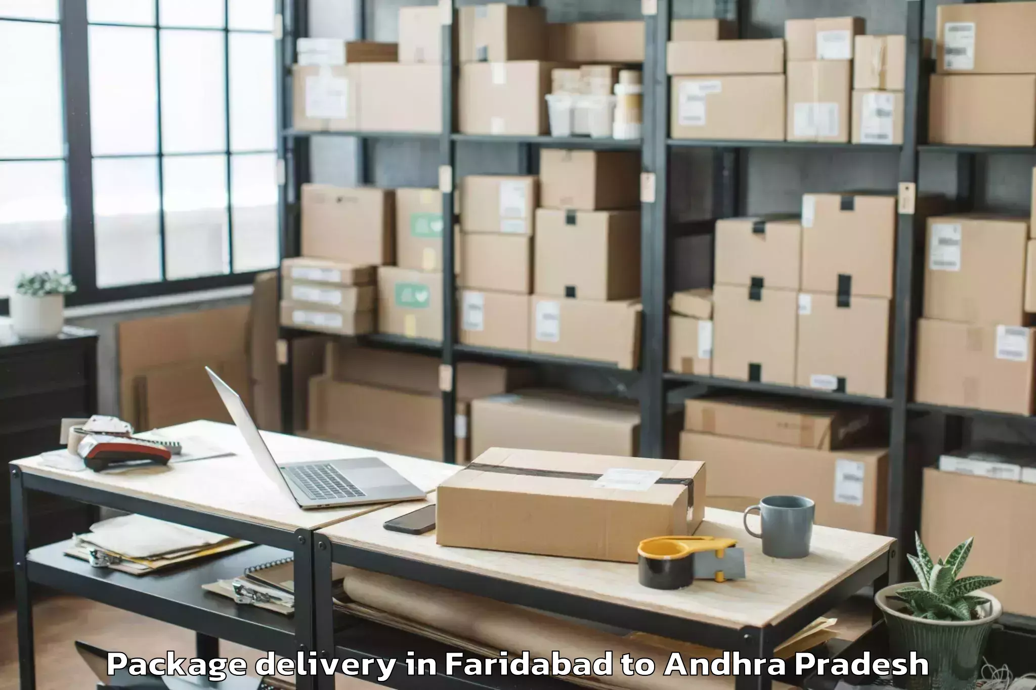 Easy Faridabad to Narsipatnam Package Delivery Booking